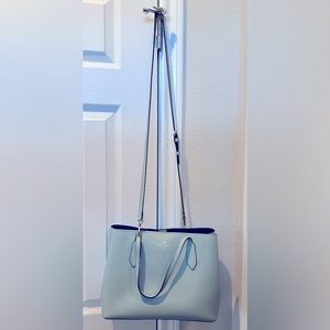 Kate Spade light blue crossbody bag, good condition.